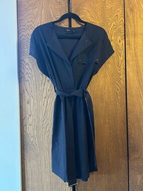 backless knitted dress Scoop Neck Sleeveless Backless Sweater Dress main image 1